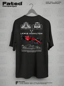 2025 Launch T-Shirt - Fated Car 100% Cotton - Black - View 1