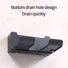 1 件壁挂式吹风机支架，塑料吹风机收纳盒浴室收纳架 - 彩色 - 查看 6