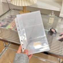 1pc PP Matte bán trong suốt Bìa sổ tay rời khổ A4/B5/A5/A6, Dùng cho thư mục hồ sơ văn phòng, lưu trữ tài liệu, sắp xếp album ảnh, đồ dùng văn phòng & gia đình, Trở lại trường, Đồ dùng học tập - Nhiều màu - Xem 20