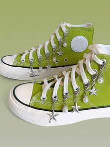 6 Cái/Bộ Dây Giày Dây Chuyền Giày Phụ Kiện Trang Trí Giày Dây Chuyền Giày Mặt Dây Chuyền Giày Bằng Thép Không Gỉ - Nhiều màu - Xem 1