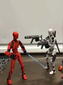 1pc Upgraded 13+ Jointed Posable 3D Printed Mechanical Action Figure, Stress Relief Lucky 13 Doll With Full Body Movement - Multicolor - View 1