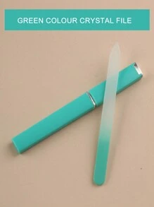 High Quality Crystal File Professional Grass Nail Polishing Files Set-Double Sides,Mini And Ergonomic Design For Easy Filing And Shaping-Includes Nail Block Buffer,Sanding Strip,And Rubbing Strip For Smooth Finish-Unscented And Portable In A Compact Case