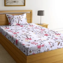 Micropercal Single Sheet With Printed Virol Elastic For Men And Women - 女性化 - 查看 1