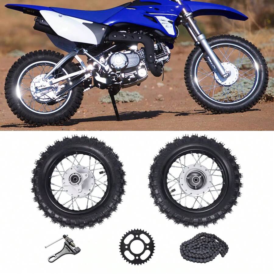 2.50-10 Tire Rim Wheel Front Rear Drum Brakefor Crf50 Xr50 Bbr Pit Bike