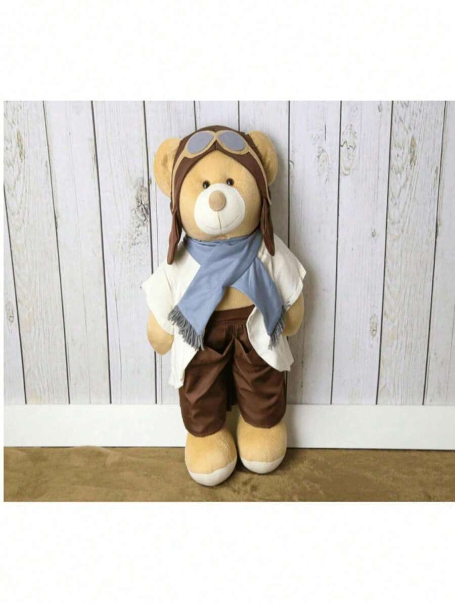 Aviator Teddy Bear Diaper Holder 65cm - Baby's Room - 灰色 - 查看 1