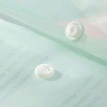 10pcs A4-Sized DIY-Eligible Plastic Button-Seal File Bags In Morandi Colors; Thickened With Large Capacity For Documents, Papers, Exams, Etc.; Transparent And 1mm-Thick.