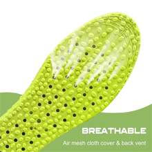 Sports Cushioning Insole Increase 1.5cm-3.5cm Inner Increase Insole Green PU Memory Foam Breathable Arch Support Orthopedic Insole For Men And Women Foot Care Insole - Green 2.5cm - View 4