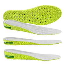 Sports Cushioning Insole Increase 1.5cm-3.5cm Inner Increase Insole Green PU Memory Foam Breathable Arch Support Orthopedic Insole For Men And Women Foot Care Insole - Green 2.5cm - View 2