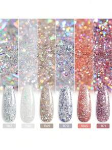 Gaoy 6 Pcs Gel Nail Polish Set - 3 - Apricot - View 6