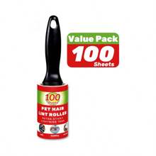 100 ورقة/لفة منن منظف الوبر, منظف فرو الحيوانات الأليفة, خراطيش لفافة إزالة الوبر, لفافة لاصقة قابلة للتمزيق, لفافات إزالة الوبر لفراء الحيوانات الأليفة فائقة اللصق, منظف وبر محمول, لِلأثاث، السجاد، الملابس، إزالة شعر الكلاب والقطط بسهولة - متعدد الألوان - مشاهدة 14