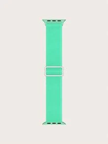 1pc Nylon Watch Band Fit For 38/40/41/42/44/45/49mm Apple Watch SE/Series 9/8/7/6/5/4/3/2/1/Ultra 2, Elastic Rope, Canvas Strap, Rainbow, Bohemian, Leopard Print, Animal Footprint Design