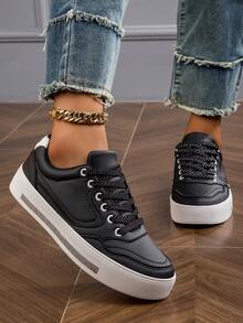 Giày thể thao thường ngày chống trượt mềm mại bền chống thấm nước thời trang đa năng mới 2024 dành cho nữ đế dây vải lanh màu vàng - màu đen - Xem 4