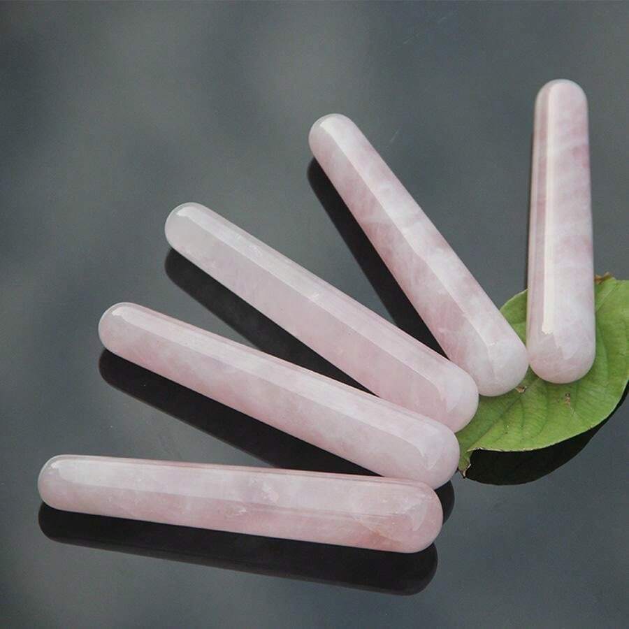 Natural Jade Rose Quartz Massage Tool, Beauty Massage Stick