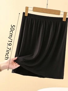 3 pièces/1 pièce, intérieur pour femmes, antistatique et anti-reflet, couleur unie, plusieurs tailles, bord plat, style dentelle, doublure, mi-corps, jupon, jupe taille, ceinture taille été, école automne, automne, Halloween