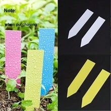 100pcs Durable Waterproof Plant Labels - Reusable Plastic Garden Tags For Flowers And Seeds, Essential Gardening Accessories - Multicolor - View 3