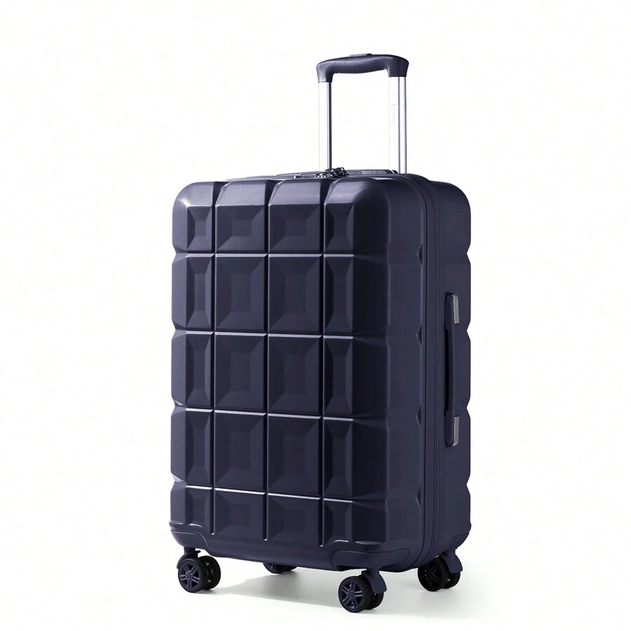 KONO Maleta con rueda giratoria con candado con contraseña TSA, gran capacidad, ligera, carcasa rígida de ABS, ideal para viajes de negocios, disponible en tamaños de equipaje de mano y facturado de 20", 24" y 28", equipaje de viaje duradero para hombres y mujeres