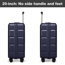 KONO Maleta con rueda giratoria con candado con contraseña TSA, gran capacidad, ligera, carcasa rígida de ABS, ideal para viajes de negocios, disponible en tamaños de equipaje de mano y facturado de 20", 24" y 28", equipaje de viaje duradero para hombres y mujeres