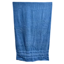 Toalla De Baño Algodón Multicolor Suave Y Absorbente - azul real - Ver 1