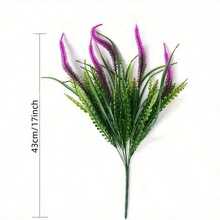 1 bó cây nhân tạo cỏ nhân tạo ngoài trời có hoa chống tia UV cây xanh hiên vườn hộp cửa sổ trang trí - Nhiều màu - Xem 4