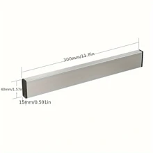 1pc Magnetic Knife Holder For Wall -No Drilling Magnetic Knife Bar With Hooks -304 Stainless Steel Knife Magnetic Strip -Magnetic Utensil Holder -Kitchen Utensil Hanger-Kitchen Organizer