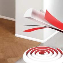 1 卷 78.74 英寸防水 PVC 四分之一圆形装饰条，自粘式柔性墙饰条，带双面胶 - 撕下并粘贴，适用于边缘、角落和橱柜 - 彩色 - 查看 11