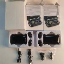 Auriculares inalámbricos intraaurales Bluetooth F9-5 TWS con control táctil, resistencia al agua IPX7, cancelación de ruido y pantalla digital con luz LED. - Negro - Ver 12