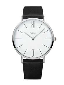 1 pieza Reloj deportivo analógico de cuarzo para hombre con correa, adecuado para uso al aire libre y decoración de negocios