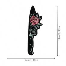 Flower & Pattern Punk Rock Cool Cartoon Outdoor Riding Adventure Sew-On Patch Badge DIY Clothing Accessories Embroidery Applique Patch Decoration Iron Patch For Clothes, Shoes, Bags - Multicolor - View 2