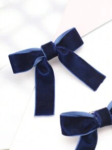 2pcs/Pack Y2K Style Women Velvet Butterfly Hair Clips, Elegant & Cute For Daily Outfit, Party & Event Accessories Valentine's Day,Hair Barrettes Claw Clips