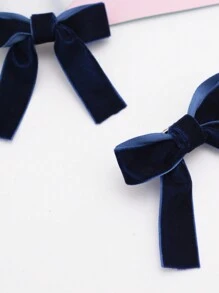 2pcs/Pack Y2K Style Women Velvet Butterfly Hair Clips, Elegant & Cute For Daily Outfit, Party & Event Accessories Valentine's Day,Hair Barrettes Claw Clips