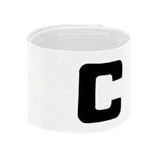 Brazaletes de capitán de fútbol: 1/2 paquetes Brazalete de capitán C, Brazalete de capitán de fútbol elástico, Bandas de capitán ajustables