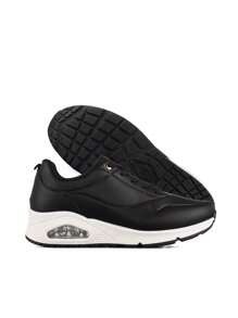 Weide Zapatillas de Tenis para Mujer con Plantilla de Espuma y Plantilla Elástica - Comodidad y Amortiguación - Negro - Ver 8