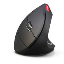 Hxsj 2.4g Ergonomic Wireless Vertical Mouse (2400dpi, Adjustable Led) Without Battery, Suitable For Home Office Use