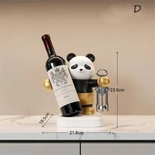 1pc Light Luxury Style Wine Rack Wine Bottle Holder Decorative Panda Shape Home Tabletop Decoration - Multicolor - View 14