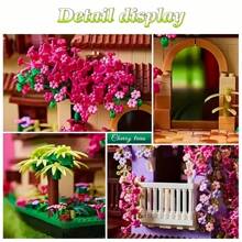 7080pcs Building Blocks, Street View Magic Flower House DIY, Christmas, Day Gift - Dream Flower Room - View 4