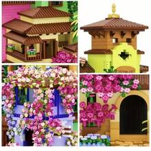 7080pcs Building Blocks, Street View Magic Flower House DIY, Christmas, Day Gift - Dream Flower Room - View 5