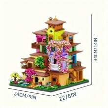 7080pcs Building Blocks, Street View Magic Flower House DIY, Christmas, Day Gift - Dream Flower Room - View 6