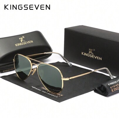 KINGSEVEN Gafas de sol polarizadas de la marca KINGSEVEN, con protección UV400, espejo, para hombres y mujeres, ideales para pesca, conducción, verano, playa y viajes