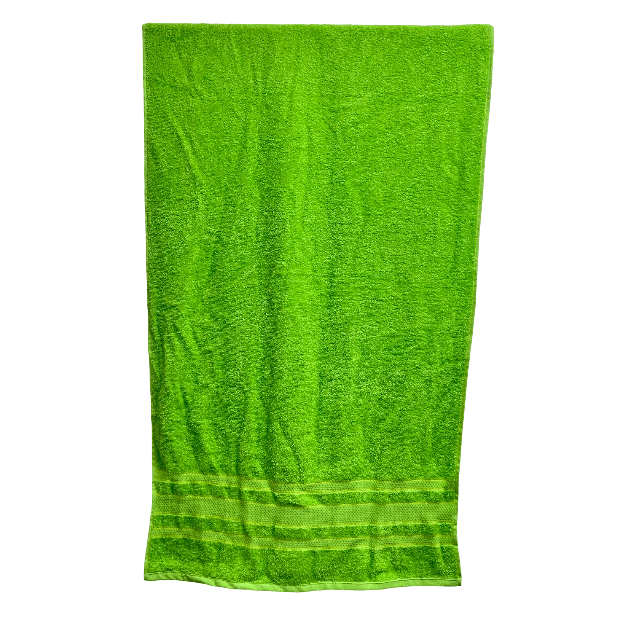 Toalla De Baño Algodón Multicolor Suave Y Absorbente - Verde - Ver 1