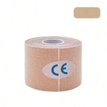 1 ROLLE 5cm x 5m Muskel Paste Kinesio Tape Elastisches Band Brust Paste Knie und Ellbogen Pad Fitnesstape Schutzzubehör Sport Tape Fitness Zubehör