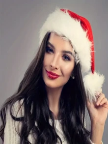 1PC, Christmas Hats, Multi-Color Christmas Hats, Cute Fabric Christmas Hats, Christmas Gifts, Festive Christmas Decorations Birthday Home Decor Room Decor Winter