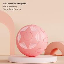 Automatic Electric Cat Toy Ball - USB Rotating And Recharging, Interesting Interactive Toys For Kitten And Dog - Hồng - Xem 2