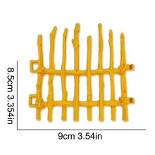 10pcs Assorted Fencing Design / Multiple Sizes / Various Colors Corral Fence Accessory Toy Set, Plastic Barn Yard Paddock Or Farm Animal Horse Model Fence Playset, Sandbox Scene Decoration Accessories