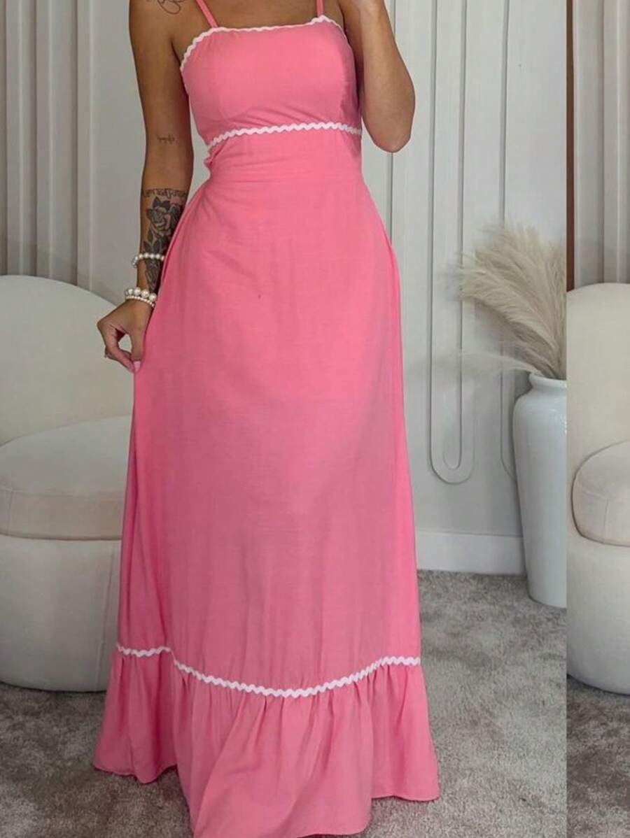 Sianinha Midi Dress (0056) - Baby Pink - View 1