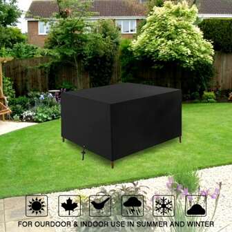 Heavy Duty Outdoor Waterproof Garden Patio Furniture Cover For Rattan Table Cube Outdoor