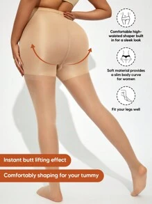 Un par de medias y pantimedias de presión abdominal para mujer