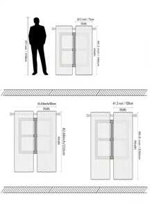 2 件圣诞星印花窗帘布，现代简约时尚数码印花窗帘，装饰性半透明窗帘杆，适合圣诞节、日常使用、所有季节 - 彩色 - 查看 3