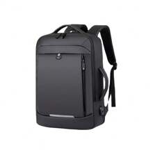 School Backpack Notebook Executive Adult Male Female Resistant Bag-6849 - 黑色 - 查看 1
