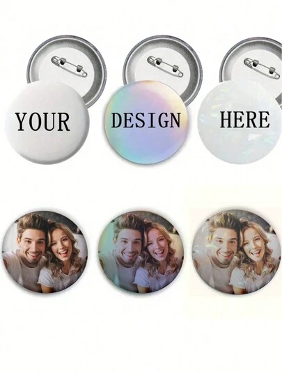 [Custom Product] Personalized Badge, Lapel Pin For Men, Customizable Printing Of Any Text, Photo Or Image, Great For Promotion, Work, Birthday, Christmas Gift, Unisex Decorative Gift, Suitable For Bags, Hats And Clothes, Engraved, Stainless, Colorful, Cute, Ideal Gifts For Him, Ideal Gifts For Her, Her, Family, For Anniversaries, For Valentine's Day, For Mother's Day, For Birthdays, For Day, For Father's Day, For Graduation, For Weddings, For Housewarming,Forest Tones