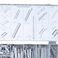 200Pcs Spring Pins Stainless Steel Roll Pins Assorted Springs Slotted Spring Pin Slotted Spring Roll Pins Assortment Set With Storage Case 12 Sizes Split Spring Dowel Tension Roll Pins - Silver - View 7